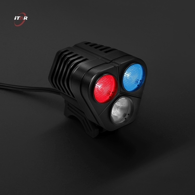 Rechargeable Police Electric Bicycle Light 600 Lumen Aluminum Material